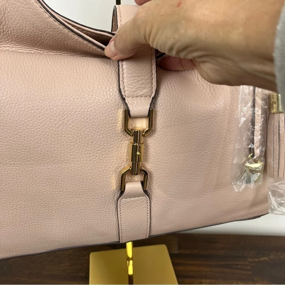 G.I.L.I. Classic Hobo Pebbled Leather in Blush. NWOT. Large #361 - Picture 4 of 12